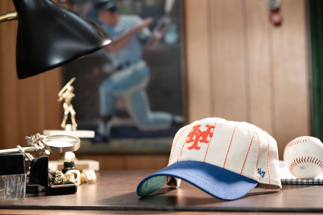 Miami Marlins Rawlings '47 Brand Pinstripe Clean Up Hat - Image 7